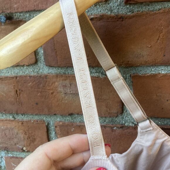 Polo by Ralf Lauren Seamless Organic Cotton Nude Bra- Polo Essentials- Clay - Picture 5 of 10